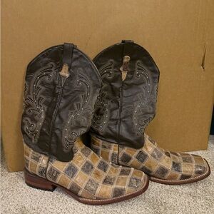 Ferrini Patchwork Western Boots 13D